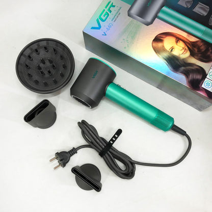 Фен професійний VGR V-440. Цвет: зеленый