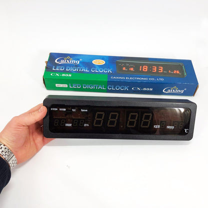 Электронные часы Caixing СХ-808, Цифровые настольные часы квадратные, LED Лед часы настольные