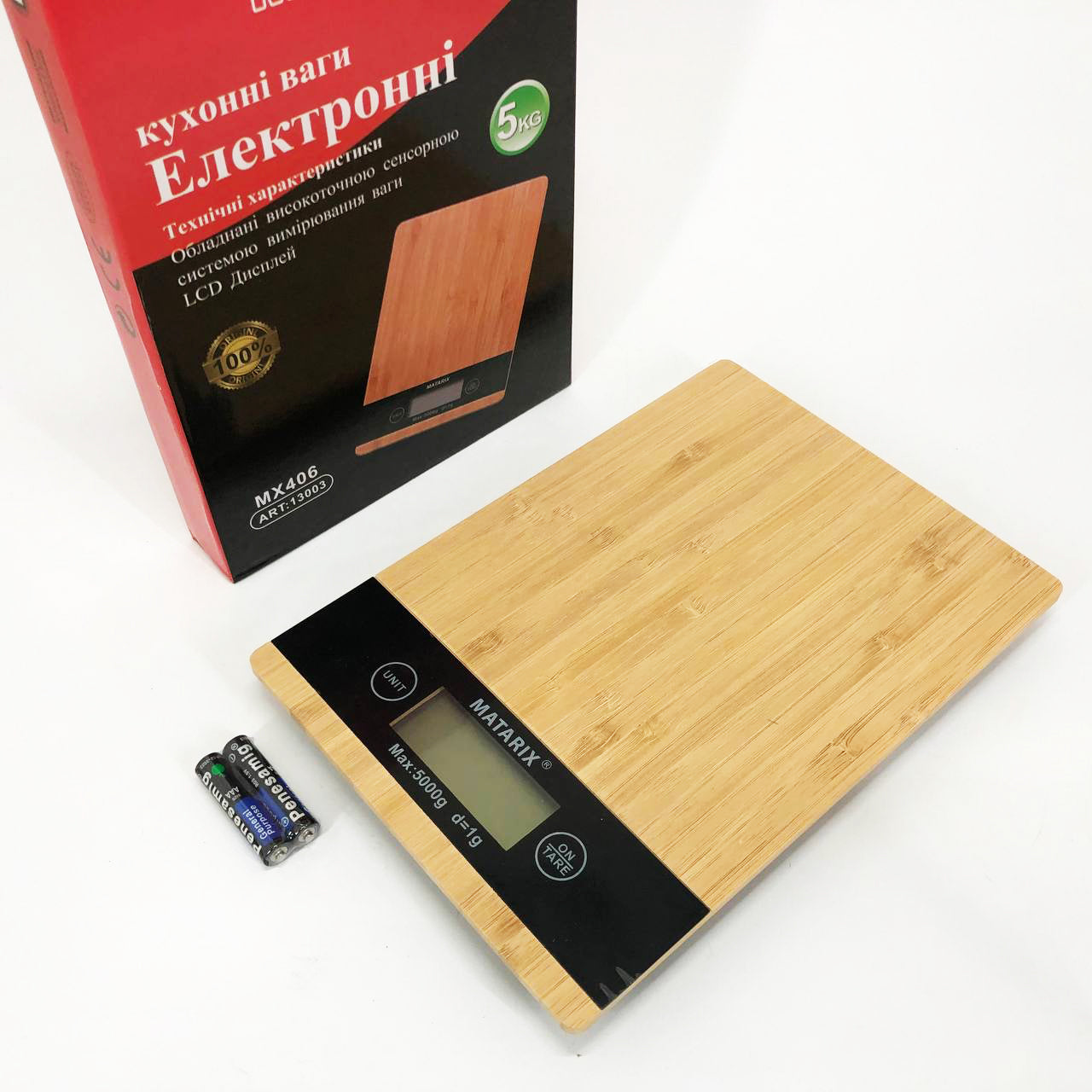 Весы кухонные MATARIX MX-406 5кг Wood, Кухонные весы для приготовления блюд, Весы для домашней кухни