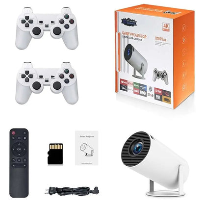 Смарт-проектор - ігрова приставка з джойстиками X10 Plus