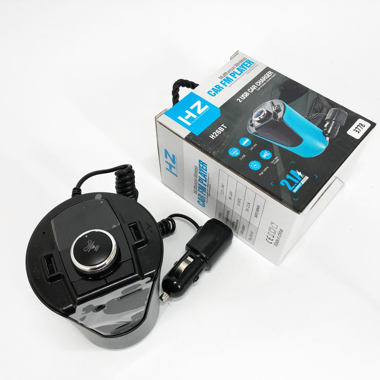 Автомобильный FM-трансмиттер модулятор HZ FM MOD H26+BT BX6 питание от прикуривателя c Bluetooth