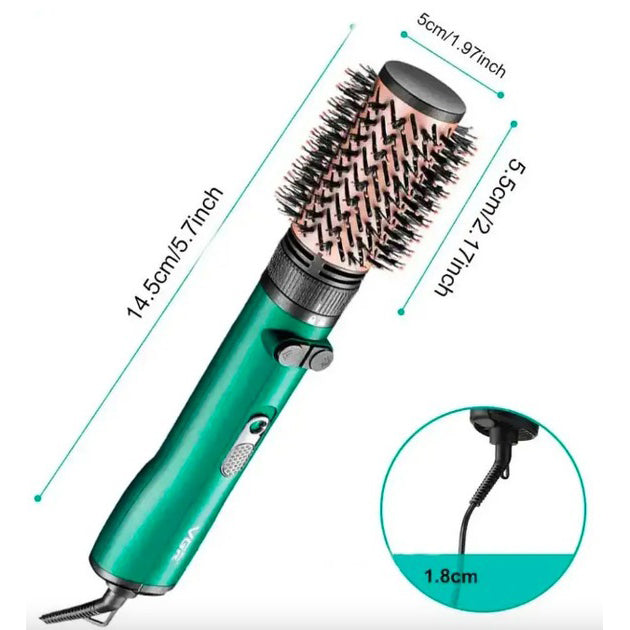 Фен щетка для волос 2 в 1 VGR V-498, стайлер браш, Фен для красивой укладки волос, Фен для ломких волос
