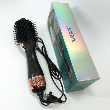 Фен-щетка волос VGR V-492 Профессиональный ионный выпрямитель,  Электрический фен для сушки волос