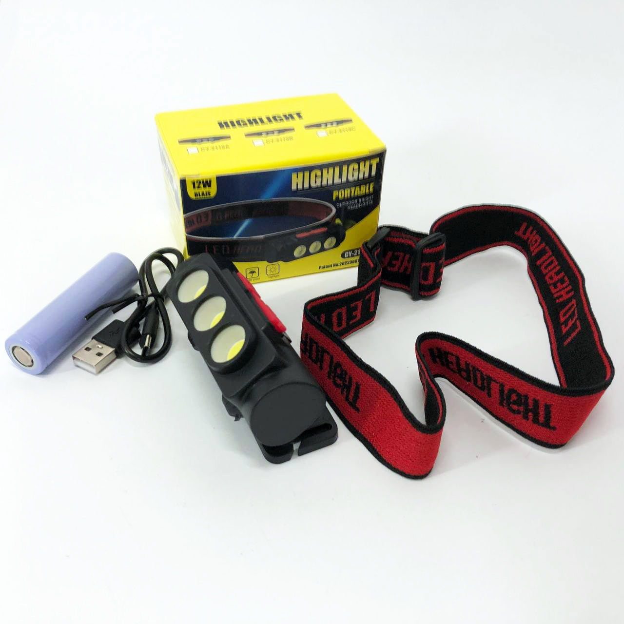 Фонарь налобный аккумуляторный PLD-2119C, Фонарик военный светодиодный налобный фонарик