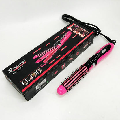 Плойка-утюжок 3в1 Gemei GM-2922, Современные щипцы для завивки волос, Прибор для завивки. Цвет: розовый