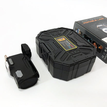 Багатофункціональний армійський ліхтар D50-SMD - індикація заряду, запальничка. Колір: чорний