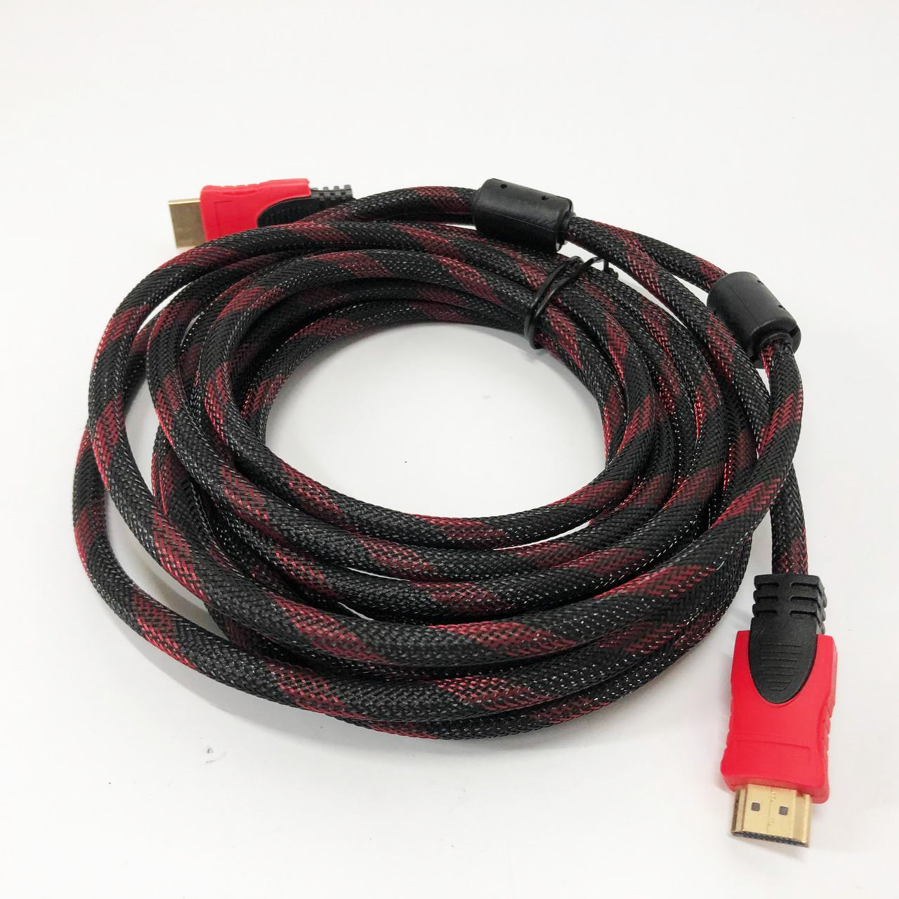 Кабель усиленный 5м переходник адаптер HDMI-HDMI папа-папа аудио видео шнур в обмотке