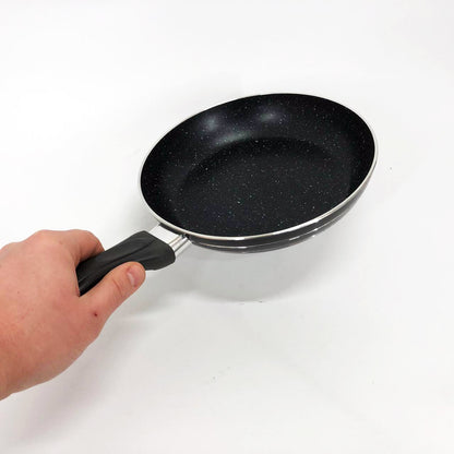 Сковорода UNIQUE UN-5152 Антипригарная сковорода 20 см темний мрамор, Качественная сковорода для жарки