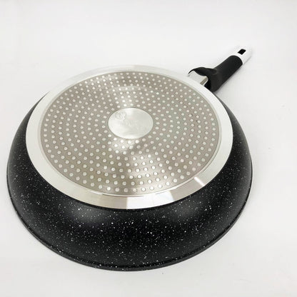 Сковорода UNIQUE UN-5137 28 см гранит темный, Сковорода с антипригарным покрытием для газовой плиты