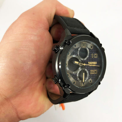 Часы наручные мужские SKMEI 1975LBKBK, оригинальные мужские часы, часы кварцевые мужские