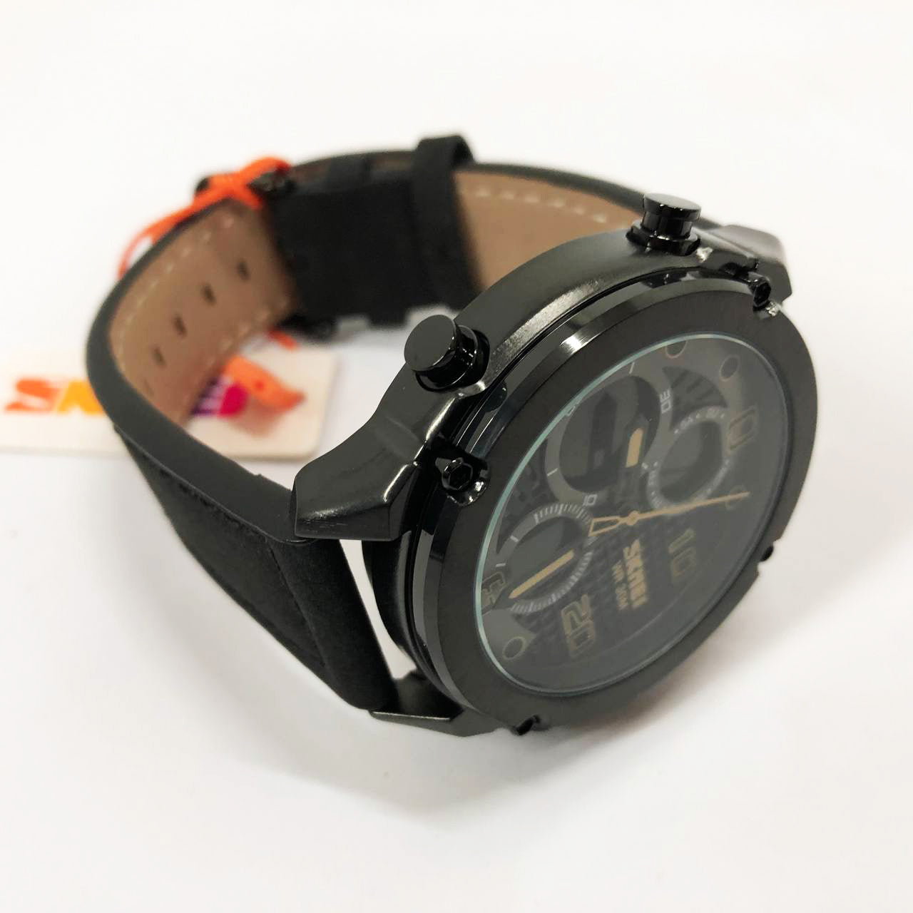 Часы наручные мужские SKMEI 1975LBKBK, оригинальные мужские часы, часы кварцевые мужские