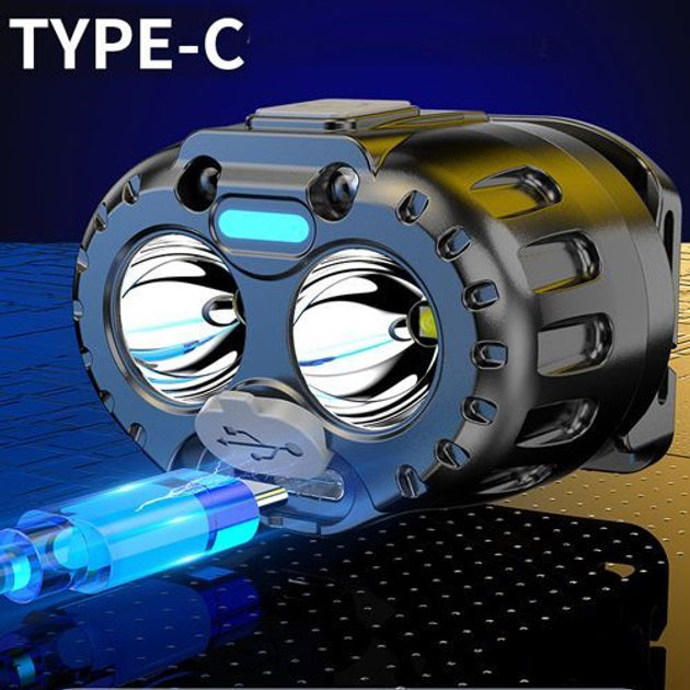 Фонарь налобный Bailong 666-2 XPL, Мощный фонарь на голову, Наголовный фонарь, Надежный налобный фонарь