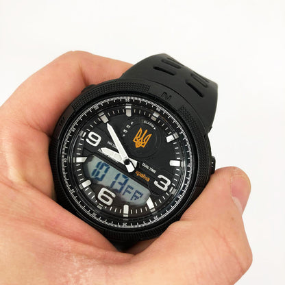 Часы наручные мужские SKMEI 5561/1655BKWT, спортивные, Мужские армейские водостойкие тактические часы