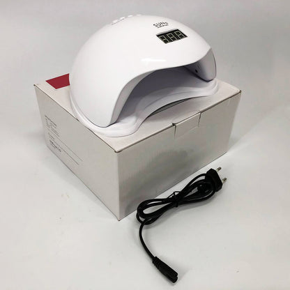 Лампа для маникюра Sun 5 nail lamp FD93-1 led для сушки гель лака с таймером для домашнего использования