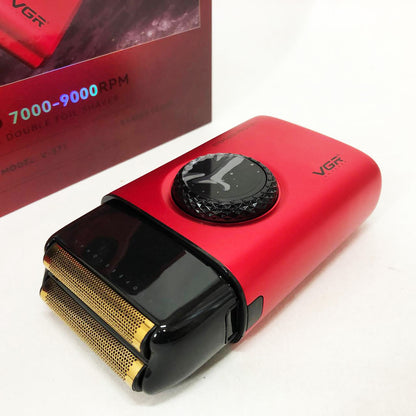 Электробритва VGR V-377 RED шейвер, Электрическая аккумуляторная бритва для бритья, шейвер мужской