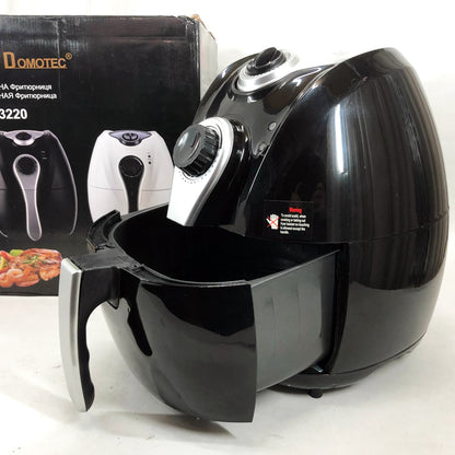 Аерофритниця Мультипіч Аерогриль Domotec MS-3220 1300 Вт 4,5 л Безмасляна з Таймером. Колір: чорний