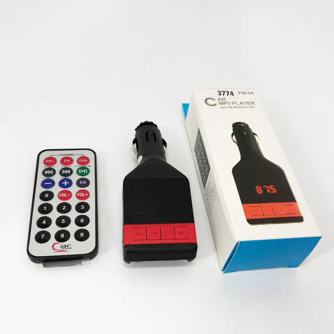 Автомобильный FM-модулятор трансмиттер Fm-04, MP3 Player с пультом дистанционного управления