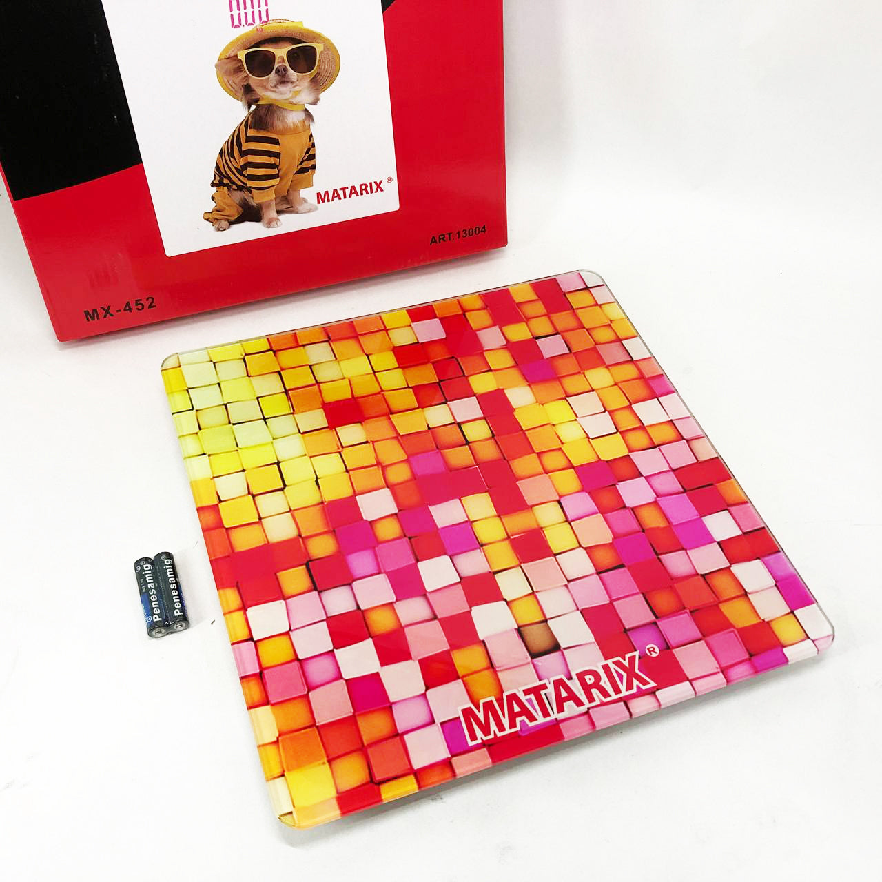 Весы напольные MATARIX MX-452 180 кг, Весы напольные для измерения массы тела, Электронные весы мозаика