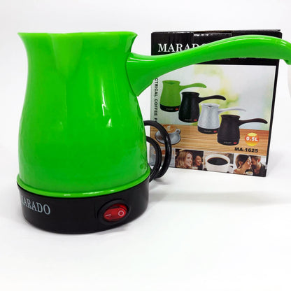 Электрическая турка с автоотключением при закипании для кофе Marado MA-1625. Цвет: зеленый