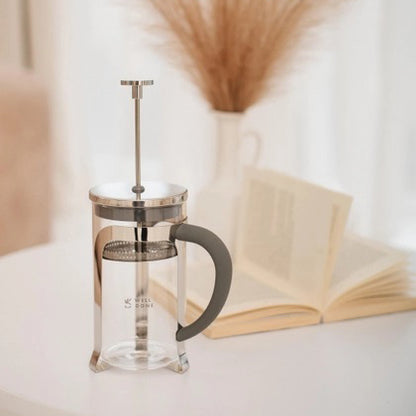 Френч-пресс Well Done WD-8016B с ручкой soft-touch 600 мл, Френч пресс стеклянный на кухню