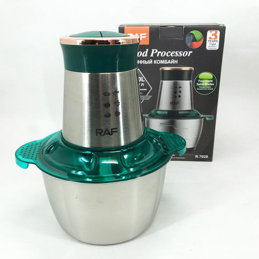 Кухонный комбайн RAF R.7029 электрический блендер измельчитель мясорубка 1000 Вт 2л, Мощный блендер