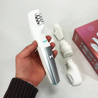 Эпилятор VGR 5 в 1 V-752, 5 насадок. Цвет: зеленый