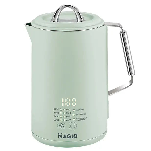 Электрочайник Magio MG-515, 1.5 л, 1500 Вт, с двойными стенками и регулировкой температуры