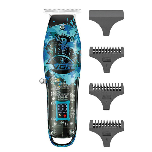Триммер для волос и бороды профессиональный VGR V-923 аккумуляторный с LED-индикатором