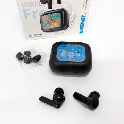 Наушники беспроводные LX-10 TWS Earbuds с LED дисплеем Блютуз беспроводные наушники затычки. Цвет: черный