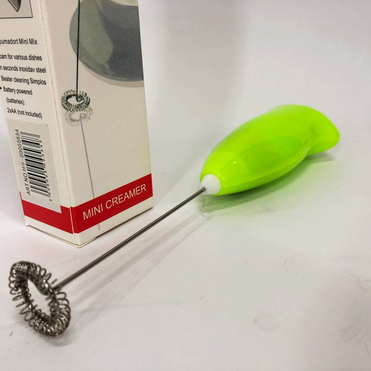 Миксер для сливок-капучинатор FUKE Mini Creamer для взбивания молока, сливок. Цвет: салатовый