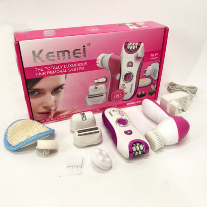 Эпилятор женский многофункциональный 6 в 1 пинцетный Kemei KM-3066 Х массажер уход за кожей 2 скорости