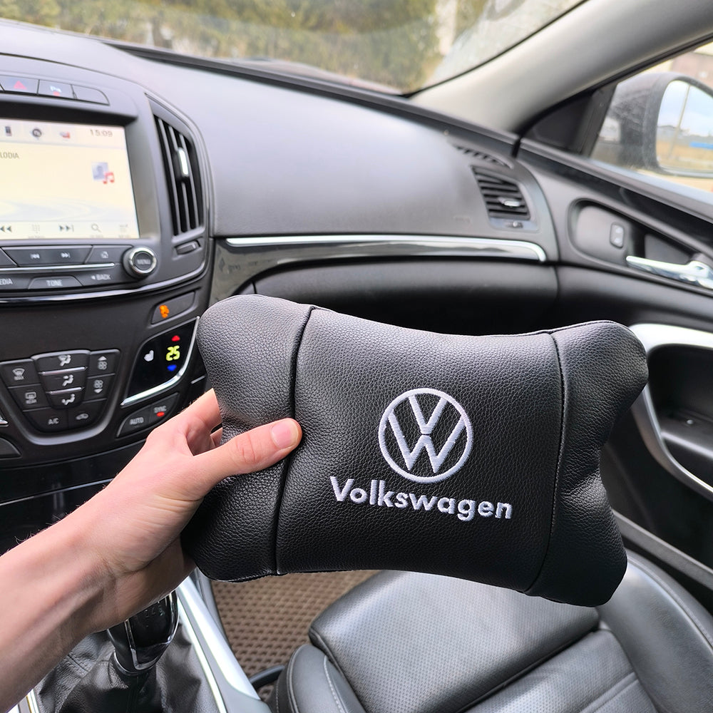 Кожаная подушка на подголовник Volkswagen – ортопедическая для авто
