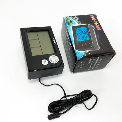 Часы автомобильные электронные авточасы VST-7048V для ВАЗ с вольтметром, температурой