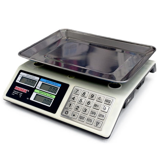 Весы торговые электронные со счетчиком цены на 50кг Matarix MX-414