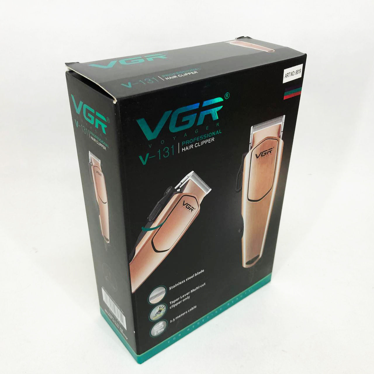 Профессиональная машинка для стрижки волос VGR V-131 триммер проводной, Электробритва для стрижки головы