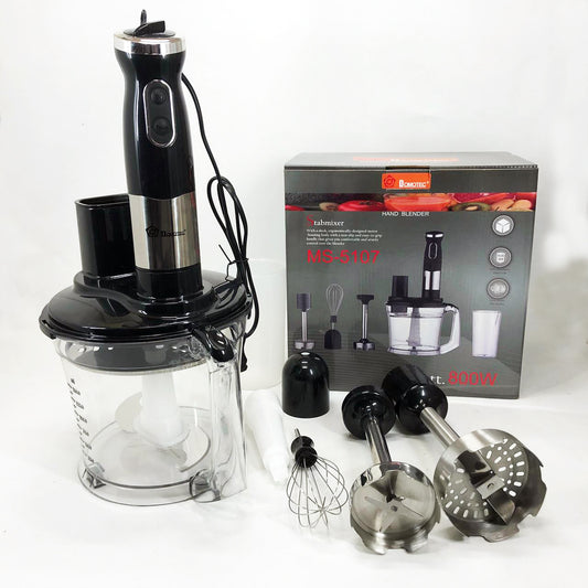 Блендер погружной многофункциональный 6 в 1 Domotec MS-5107 800 Вт, Мощный блендер для дома