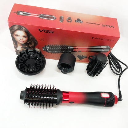 Фен-щітка стайлер VGR V-484 4 в 1. Колір: червоний