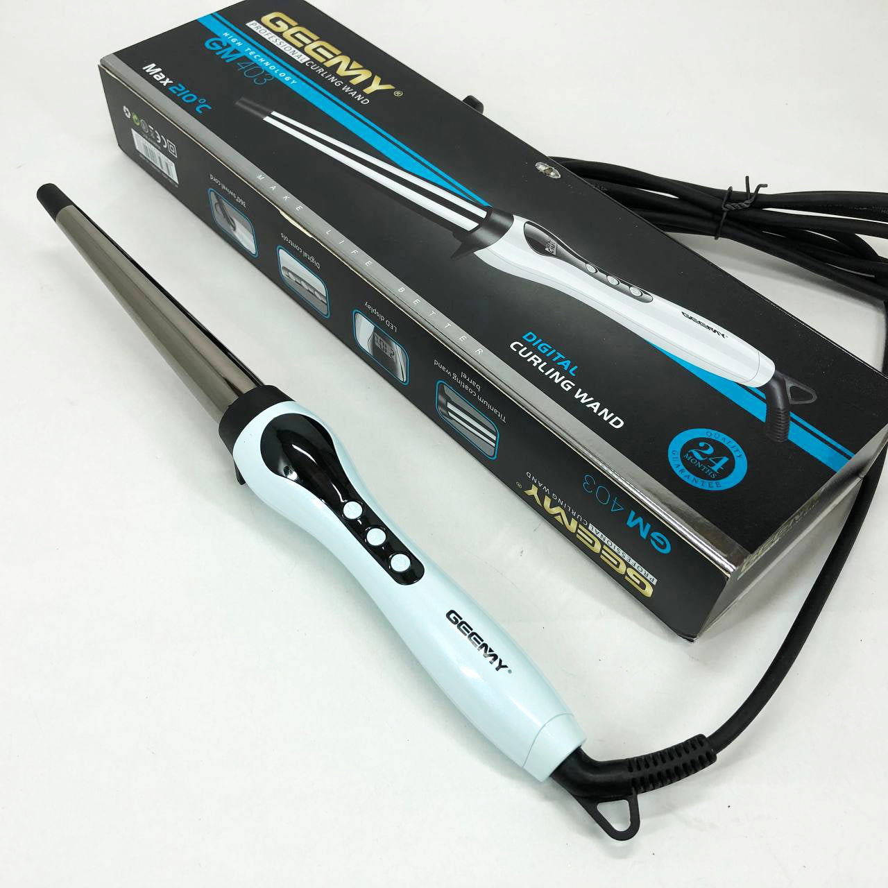 Конусная профессиональная плойка для локонов Gemei GM-403