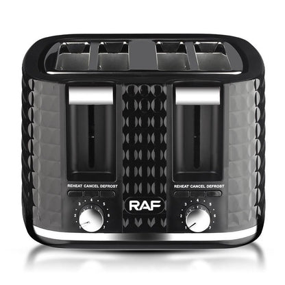 Тостер RAF R.503, 1500 Вт, 4 тоста, 6 уровней поджаривания, функции размораживания и подогрева