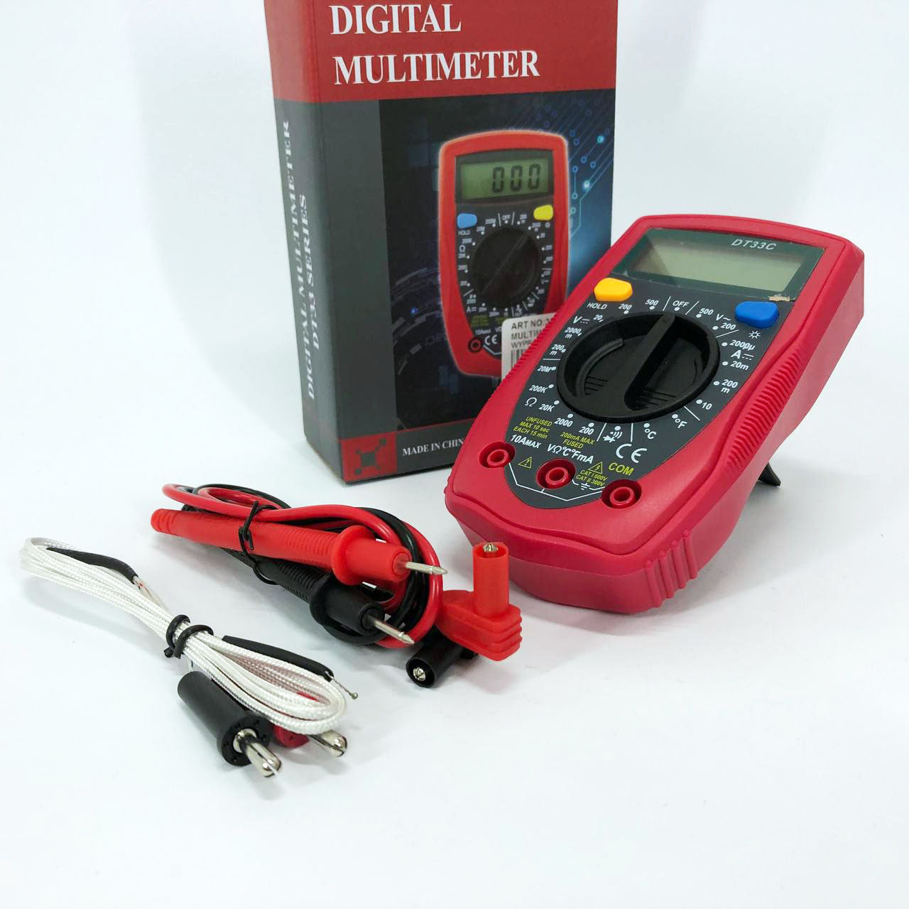 Цифровой Мультиметр 33 C DT DIGITAL мультитестер тестер, электронный мультиметр, тестер профессиональный