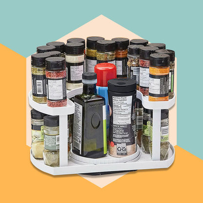 Спецовница Spice Spinner Two-Tiered Spice Organizer, Поворотная подставка для специй, Карусель для специй