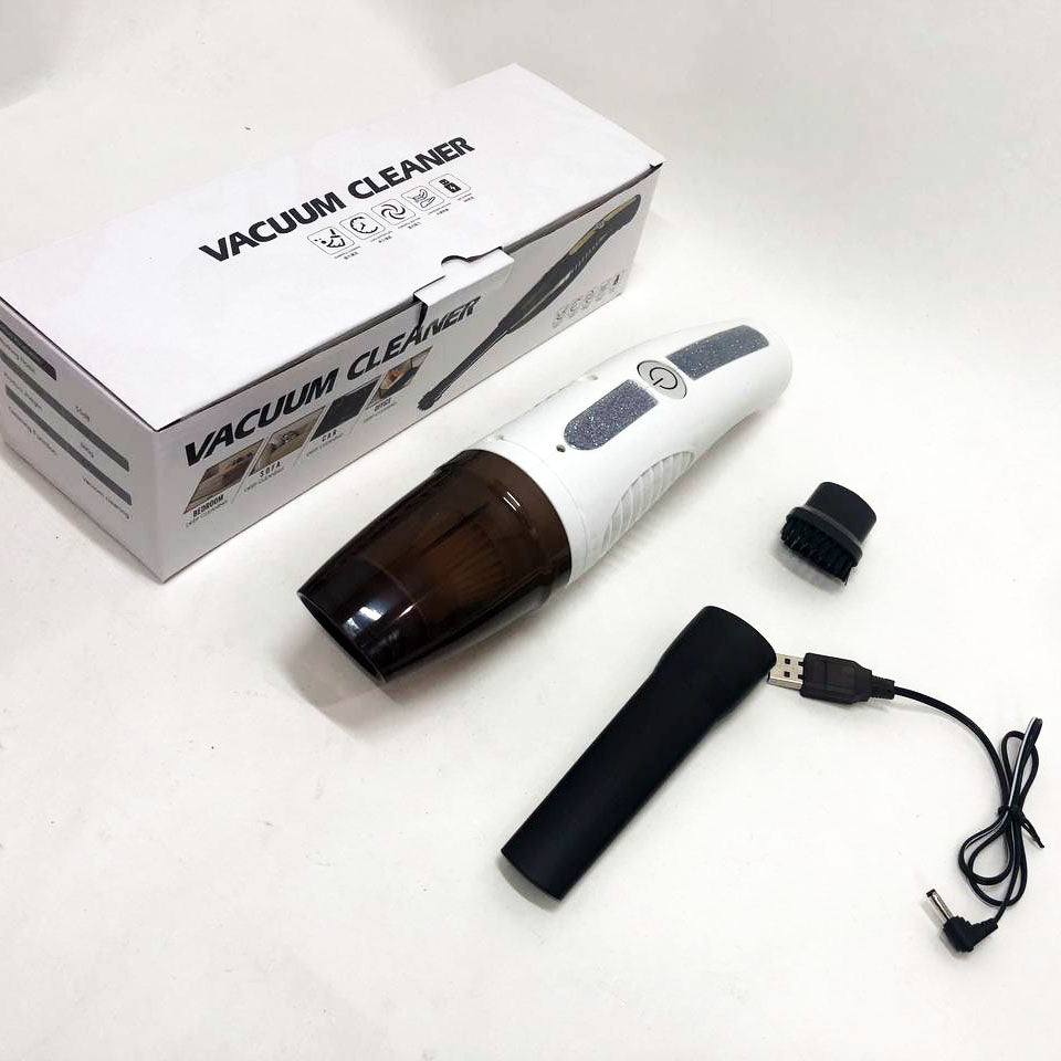 Пылесос автомобильный Car Vacuum Cleaner HY05 на АККУМУЛЯТОРЕ. Цвет: белый