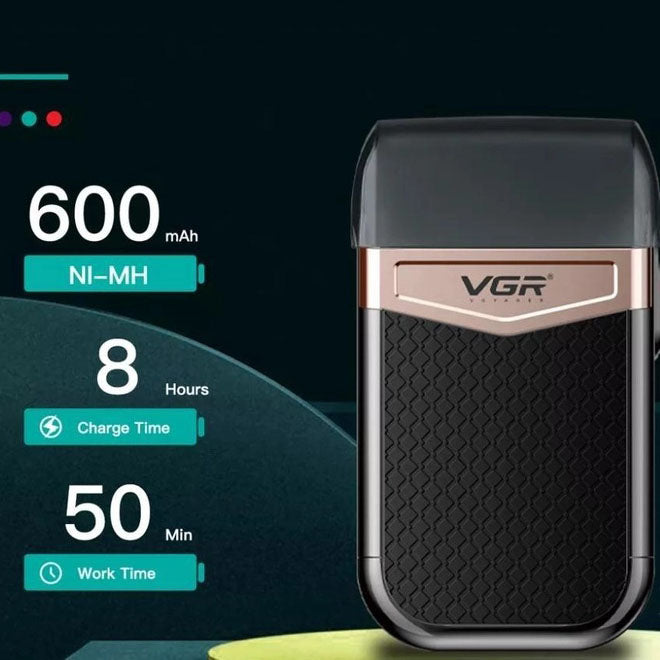 Электробритва VGR V-331, шейвер бритва триммер для стрижки усов и бороды профессиональная мужская бритва