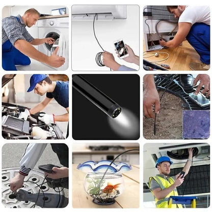 Камера эндоскоп с кабелем на 2 метра 7 мм USB/micro USB с подсветкой, Usb эндоскоп для андроид