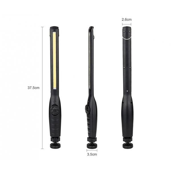 Фонарь ручной аккумуляторный Bailong BL-821 COB Фонарик с магнитом, фонарь лампа кемпинговый