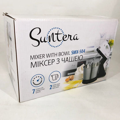 Миксер/Блендер Suntera SMX-504 стационарный миксер, миксер тестомес для дома, миксер планетарный комбайн