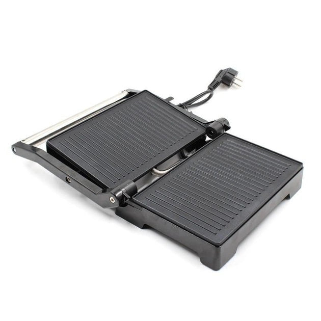 Гриль электрический Domotec MS-7708 контактный прижимной с антипригарным гранитным покрытием 1000 W