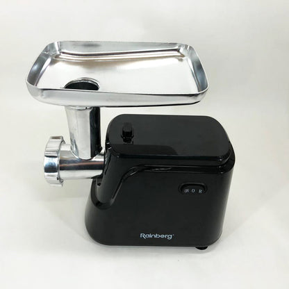 Электрическая мясорубка Rainberg RB-677 2600 Вт с насадкой для колбас, мясорубка с металлическим редуктором