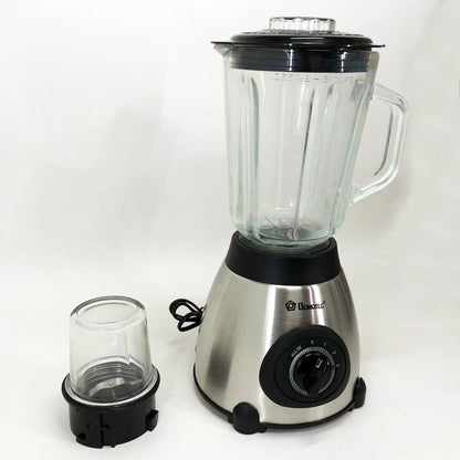 Блендер с кофемолкой 2 в 1 Domotec MS-6610 чаша из стекла 1000 Вт, переносной, блендер чаша измельчитель