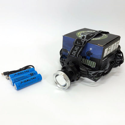 Фонарик на голову Bailong BL-8070-P50, LED налобный аккумуляторный фонарь, фонарь на голову для рыбалки